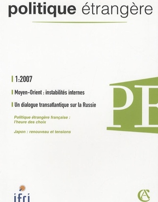 PE 1-2007  Moyen-Orient : instabilités internes