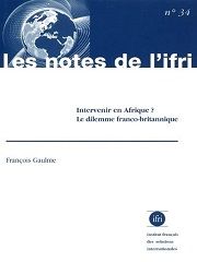 Intervenir en afrique ? Le dilemme franco-britannique  N°34