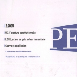Produit PE 2-2005 UE : l'aventure constitutionnelle Image
