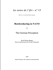 Produit Burdensharing in NATO : 3.- The German Perception  N°13 Image