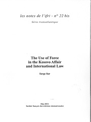 Produit The Use of force in the Kosovo Affair and International Law  N°22bis Image