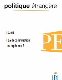 Produit PE 4-2011 La déconstruction européenne ? Image